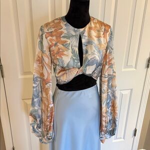 Elegant Floral Blouse Significant Other. Size 6